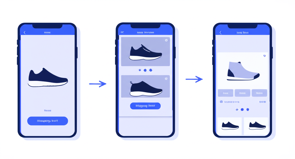 Mobile deeplink flow illustration